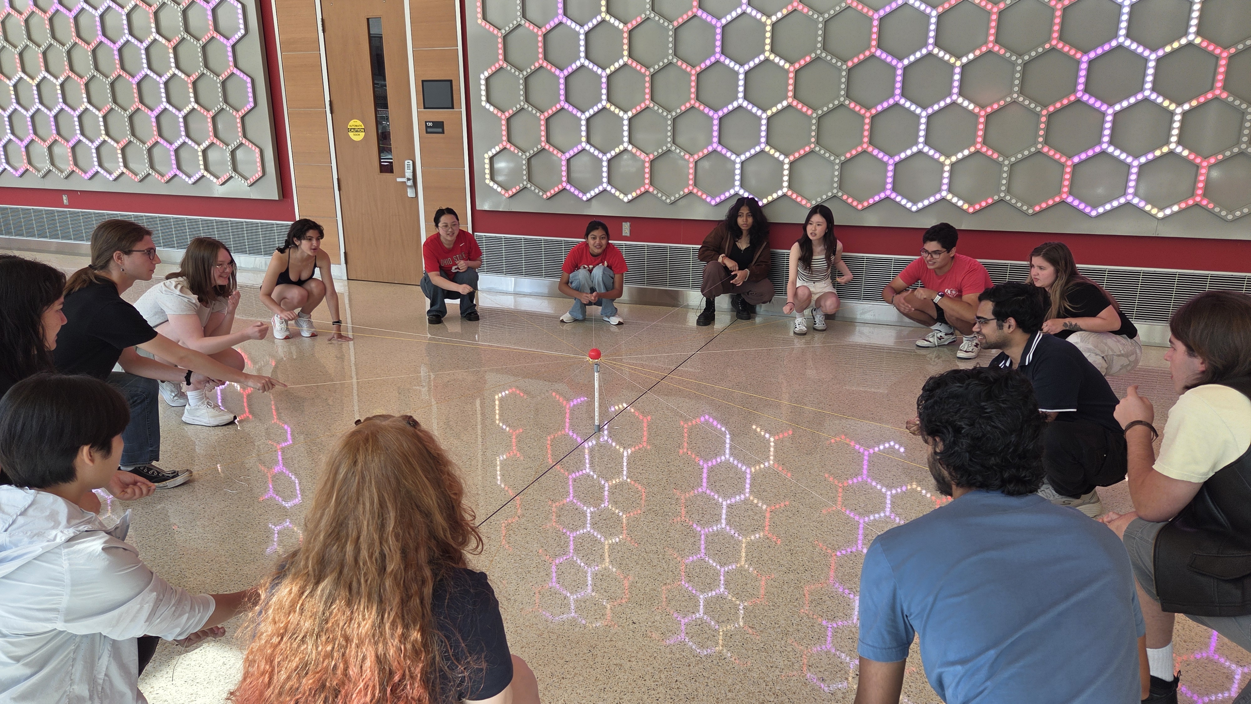 HES 2025 Leadership Council crushing the focus ring activity at the Leadership Retreat