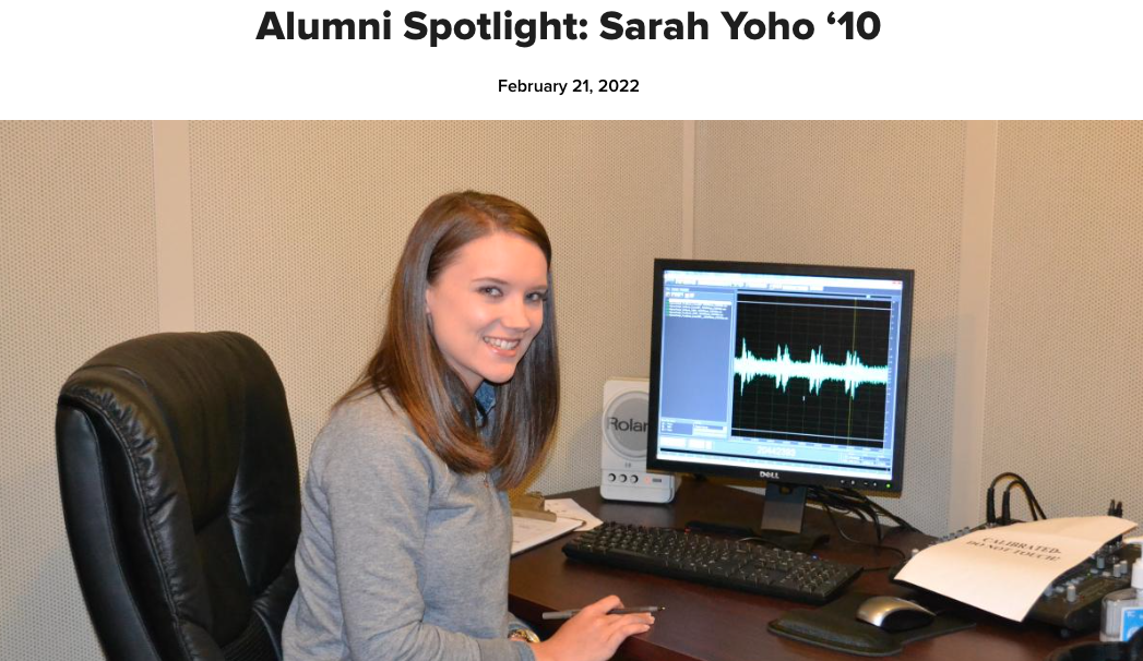 Alumnus Spotlight Image Sarah 