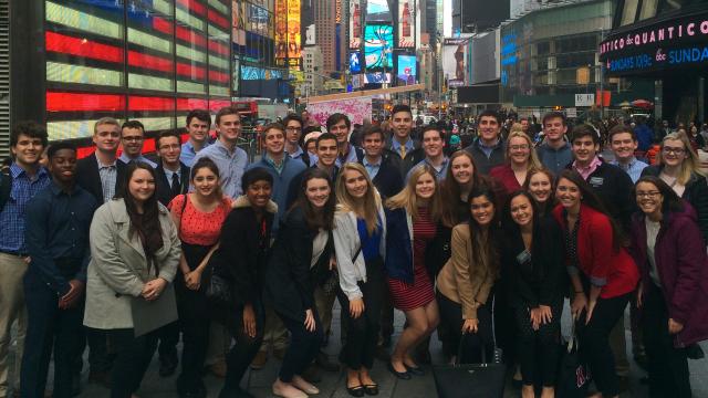 Business Scholars students in New York City