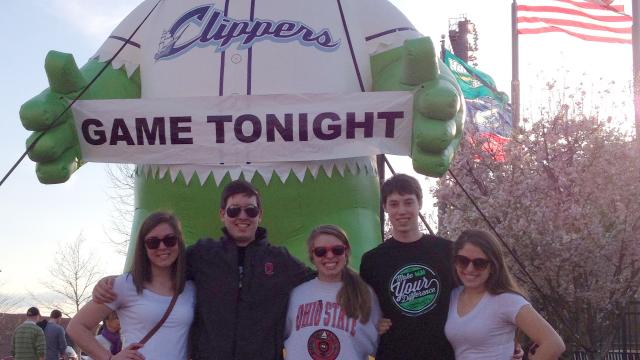 Health Sciences Scholars students at a Clippers game
