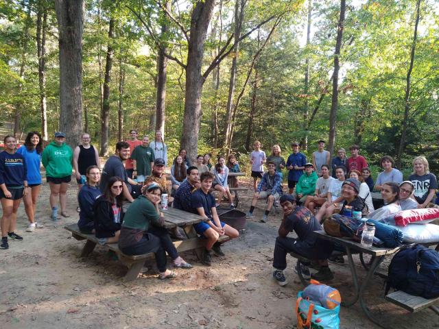 ENR Scholars during their signature annual camping trip