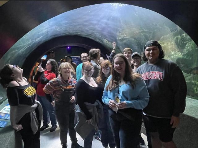 Humanities Scholars during a trip to the Columbus Zoo