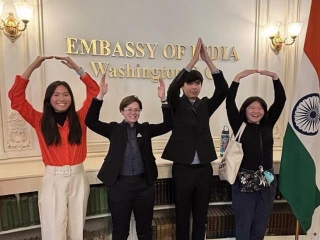 IA Scholars at the Embassy of India during a trip to Washington, D.C. 