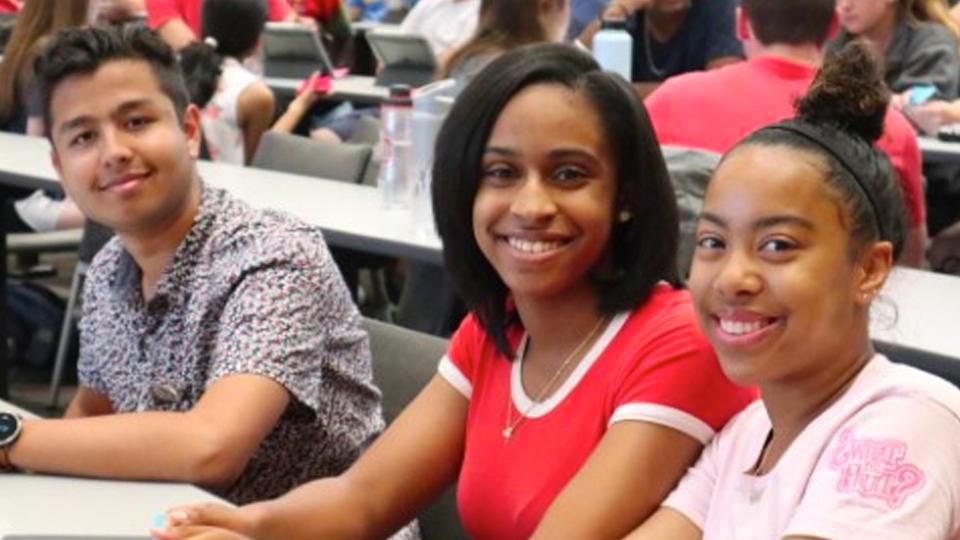 Entrepreneurship and Innovation Scholars students in a classroom