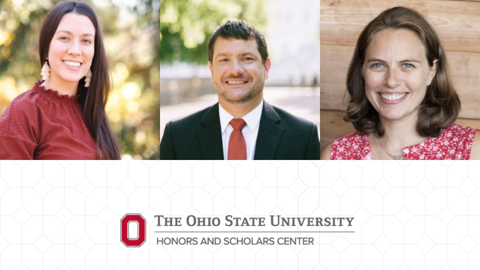 Three individuals are smiling in separate portrait photos. The logo and name are displayed below the images.