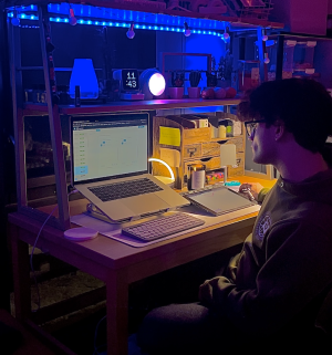 Anthony Kantaras studying