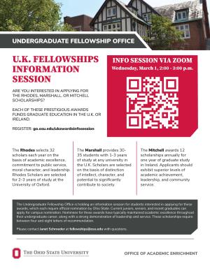 Undergraduate Fellowship Office UK Information Session